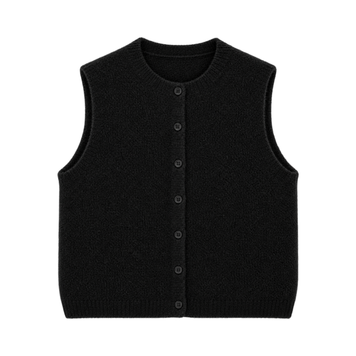 Knit Button Vest
