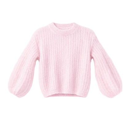 Kid Mohair Pullover mit Ballonärmeln