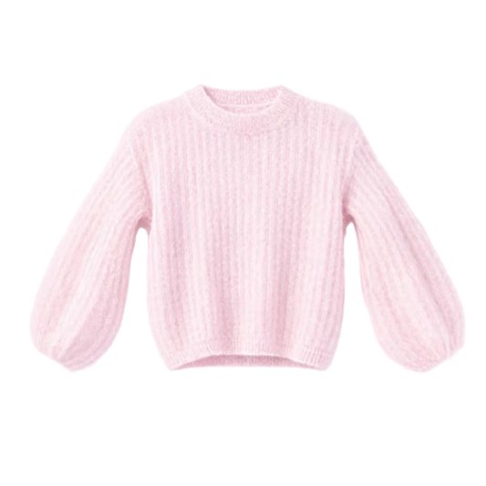 Kid Mohair Pullover mit Ballonärmeln