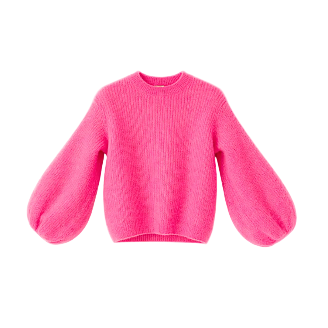 Kid Mohair Pullover mit Ballonärmeln