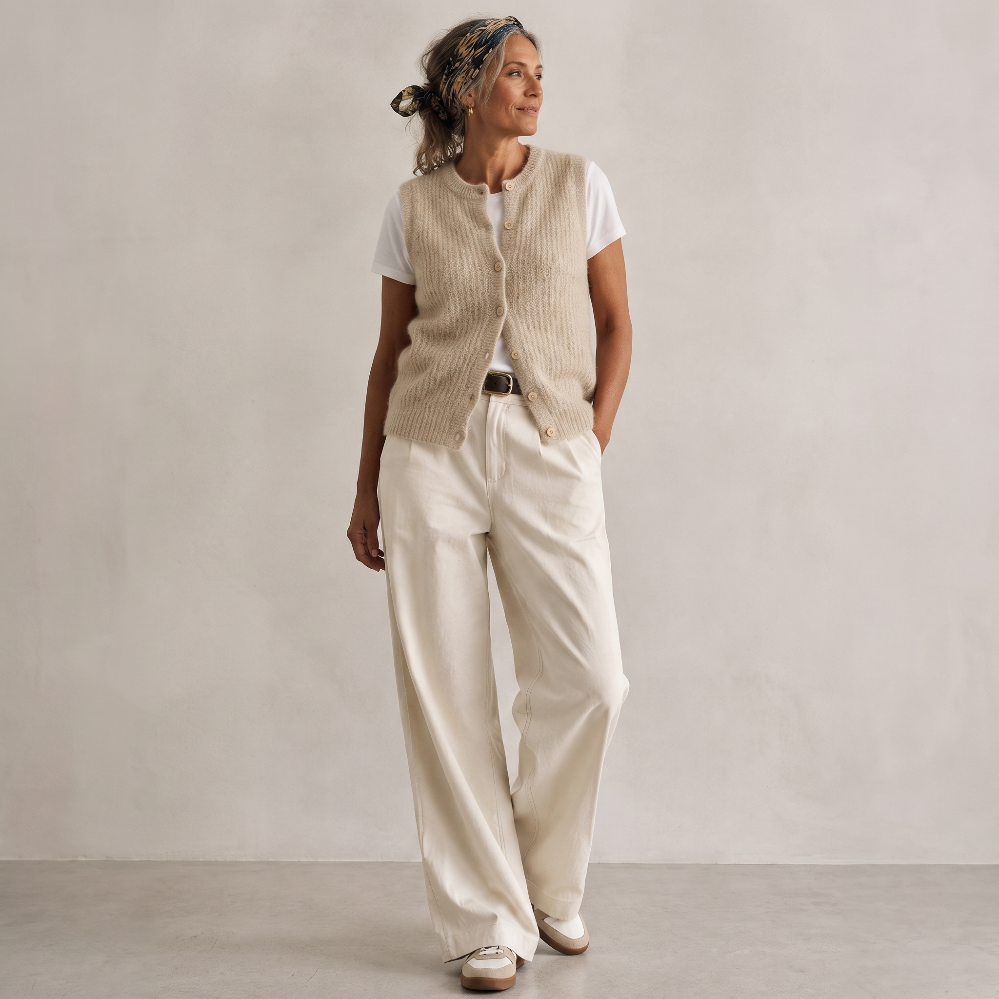 Knit Button Vest